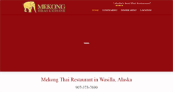 Desktop Screenshot of mekongthaicuisine.com