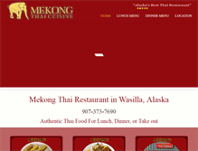Tablet Screenshot of mekongthaicuisine.com